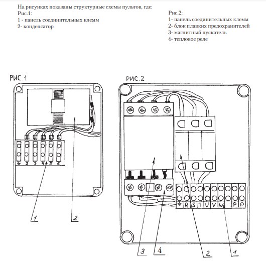 схема пульта pedrollo QEM 200